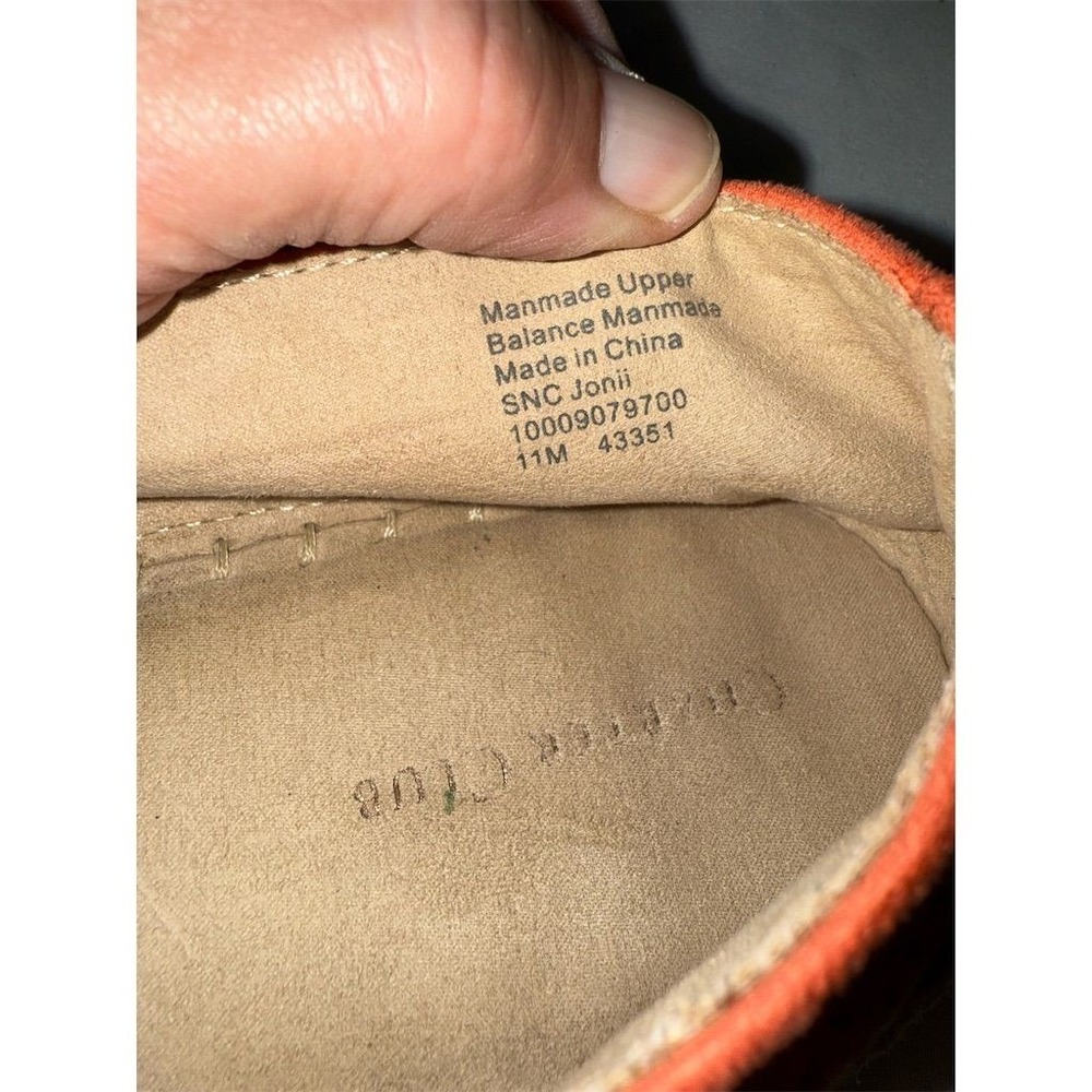 Charter Club Women's Orange Espadrille‎ Sandals Slip On Casual Summer - Picture 4 of 7
